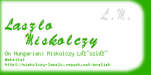 laszlo miskolczy business card